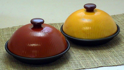 半圆球型蒸锅（大）京饴釉铝；氟加工